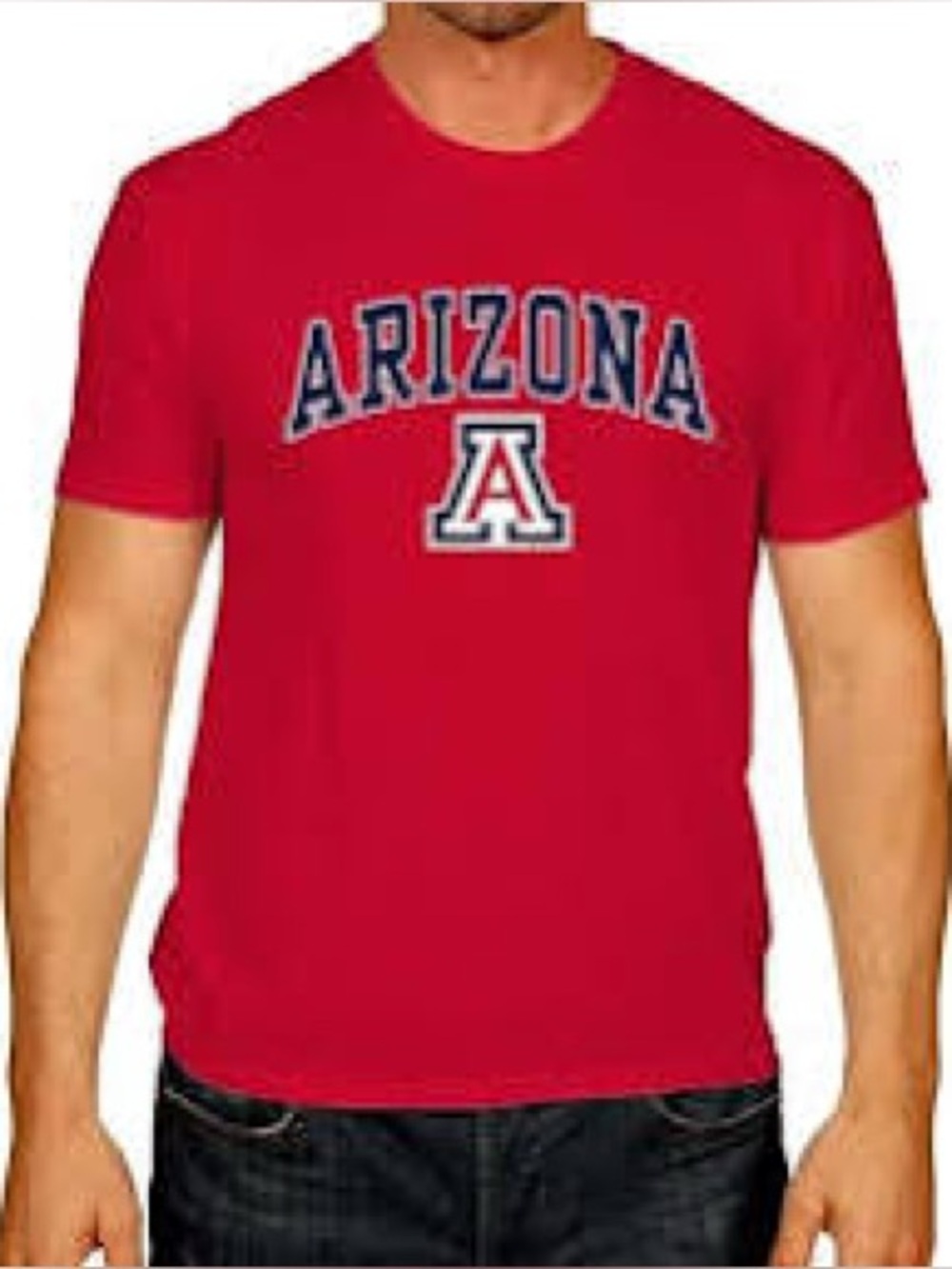 COLOSSEUM SIZE XXL~UNIVERSITY OF ARIZONA MEN’S WILDCATS SOFT T-SHIRT BEAR DOWN